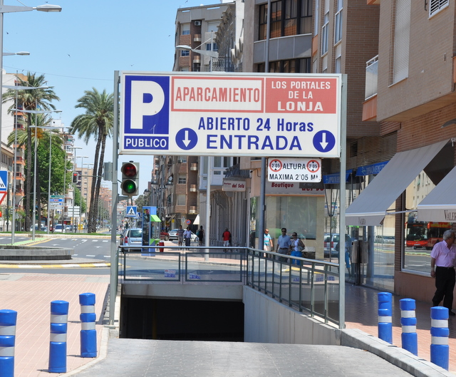 Parking in Cartagena, Locations and heights of Underground car parks
